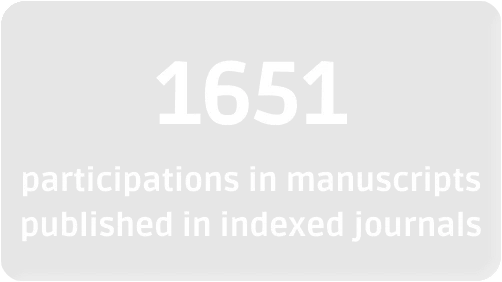 1651 participations in manuscripts published in indexed journals